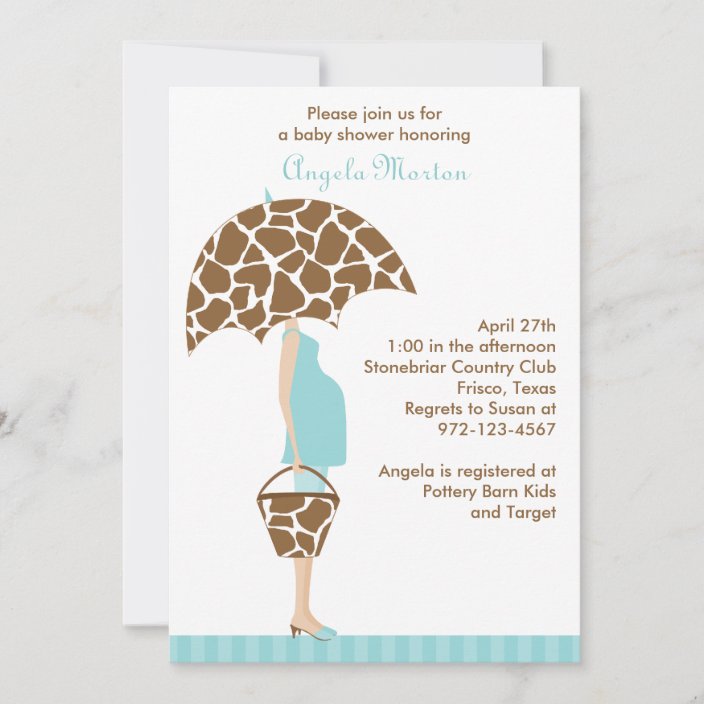 Chic MomtoBe Baby Shower Invitations