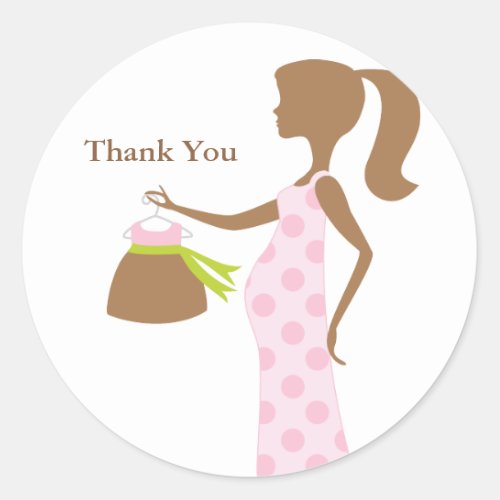 Chic Mom To Be Baby Shower Stickers