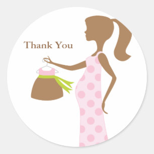 Chic Mom To Be Baby Shower Stickers