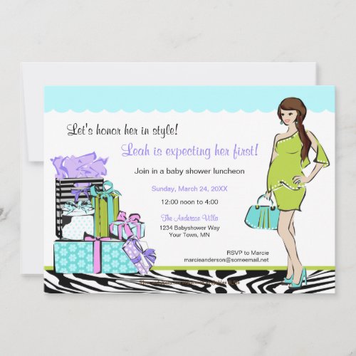 Chic Mom-to-be Shower Invitation 1