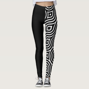 Chic Monochrome Women's Black & White Leggings