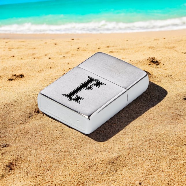 Chic Monogram Minimalist Zippo Lighter (Creator Uploaded)