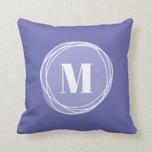 Chic Monogram Throw Pillow