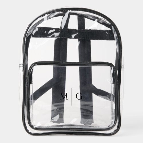 Chic Monogrammed Clear Stadium Bags Stylish Carry
