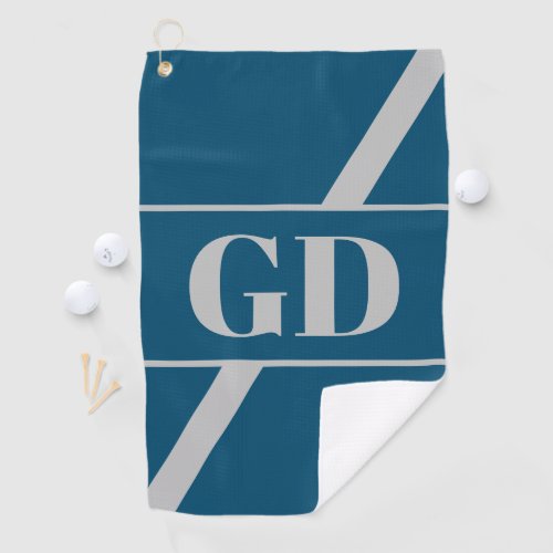 Chic monogrammed golf towel gift for dad