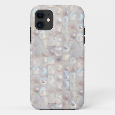 Chic Mother Of Pearl Elegant Mosaic Pattern Iphone 11 Case