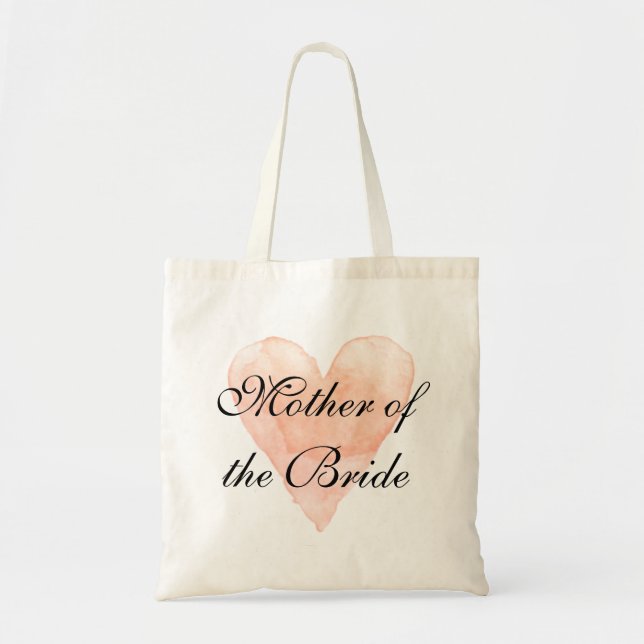 Chic Mother of the Bride wedding tote bag for mom (Front)
