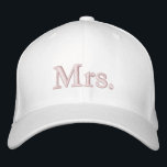 Chic Mrs. blush pink white Embroidered Baseball Cap<br><div class="desc">Chic Mrs.blush pink white Embroidered Baseball Cap
Available in many colors and options</div>