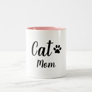 CHIC MUG_ CAT MOM Two-Tone COFFEE MUG
