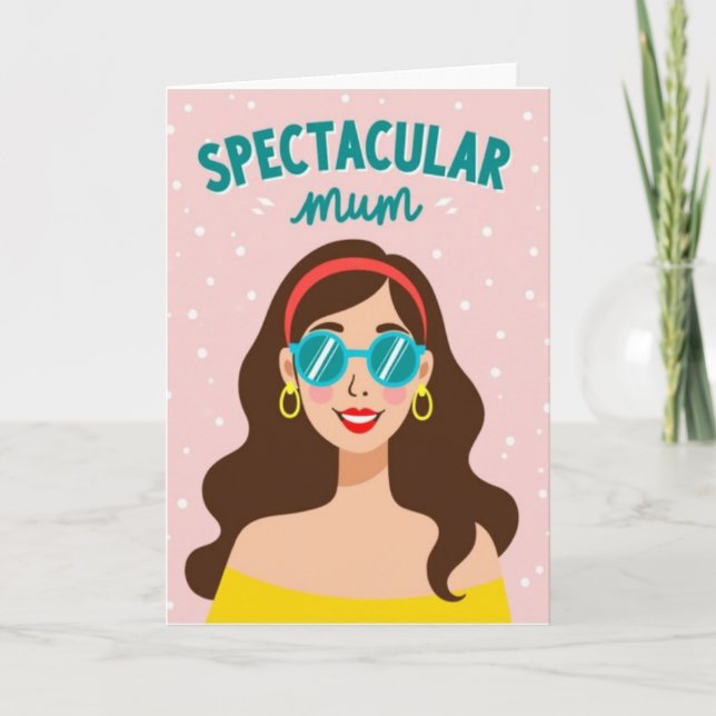 Chic Mum Portrait Card (Front)