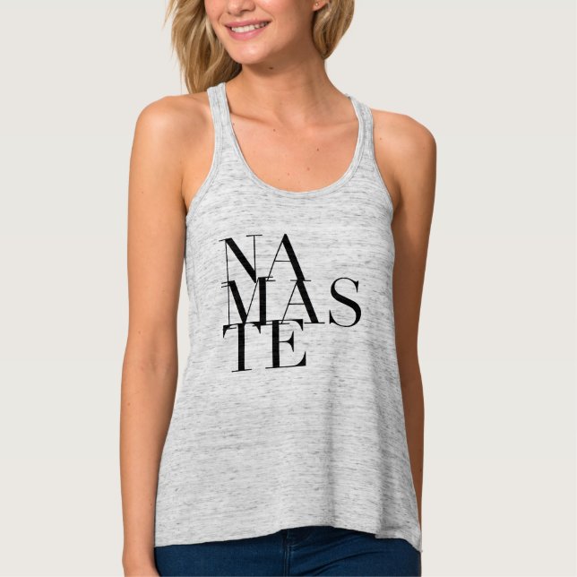 Chic Namaste Yoga Muscle Tank Top (Front)