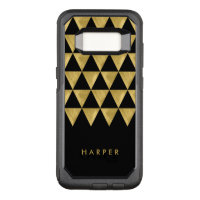 Chic Name Black Triangle Geometric OtterBox Commuter Samsung Galaxy S8 Case