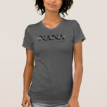 Chic Nana with Kids Names Year T-Shirt