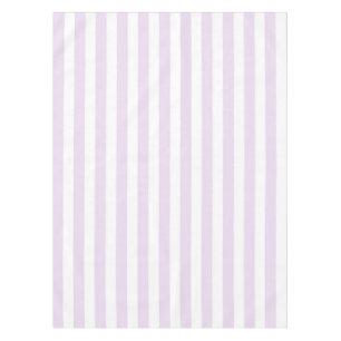 Chic Nautical Pastel Purple Stripes Spring Summer Tablecloth