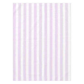 Chic Nautical Pastel Purple Stripes Spring Summer Tablecloth