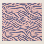 Chic Navy Blue Pink Zebra Pattern Scarf<br><div class="desc">Chic chiffon scarf with a stylish navy blue and pastel pink zebra pattern. Elegant and fashionable design. Exclusively designed for you by Happy Dolphin Studio. If you need any help or matching products,  please contact us at happydolphinstudio@outlook.com.</div>