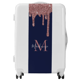 it luggage navy and rose gold