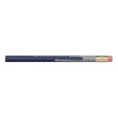 Chic Navy Blue Silver Dripping Glitter Luxury Pencil (Rotated 90)