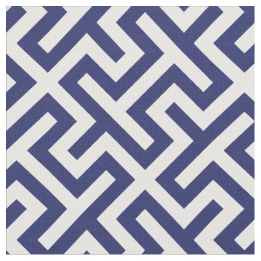 blue geometric pattern fabric