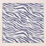 Chic Navy Blue Zebra Pattern Scarf<br><div class="desc">Chic chiffon scarf with a stylish navy blue zebra pattern. Elegant and fashionable design. Exclusively designed for you by Happy Dolphin Studio. If you need any help or matching products,  please contact us at happydolphinstudio@outlook.com.</div>