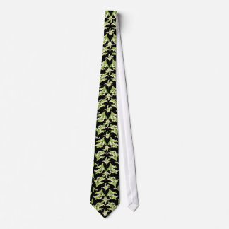 Chic Necktie: Lilies of the Valley on Black Tie