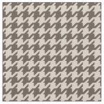 Chic neurtal brown and beige houndstooth pattern fabric