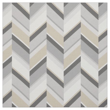 Chic neutral beige grey abstract geometric pattern fabric | Zazzle.com