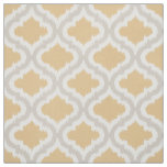 Chic neutral ikat Moroccan pattern Fabric