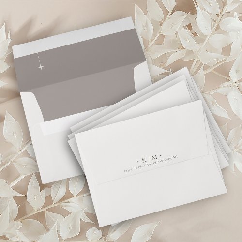 Chic Neutrals Stars PowderTaupe ID1020 Envelope