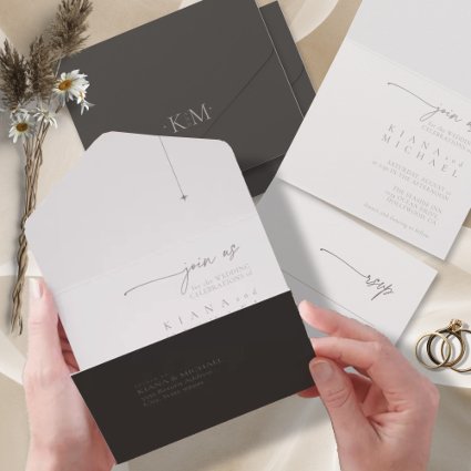 Chic Neutrals Wedding Powder/Charcoal ID1020