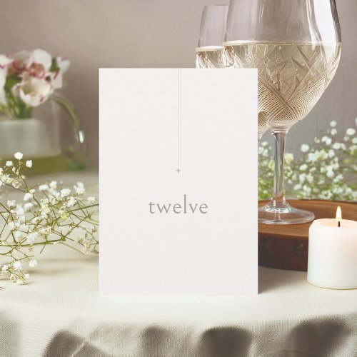 Chic Neutrals Wedding Table Number Powder ID1020