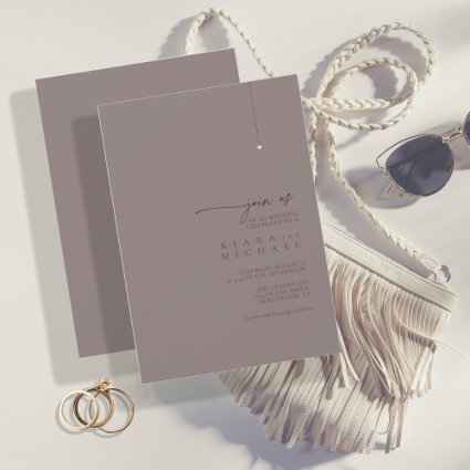 Chic Neutrals Wedding Warm Gray ID1020
