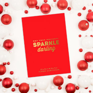 Chic Non-Photo Holiday Sparkle Darling