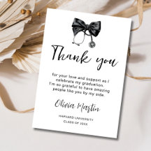 Chic Nurse Graduation Coquette Bow Medical