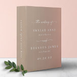 Chic Ombre Beige & Blush Pink Wedding Photo Album 3 Ring Binder<br><div class="desc">Chic Ombre Beige & Blush Pink Wedding Photo Album Binder. This modern minimal Album option is simple classic and elegant with a subtle ombre gradient fade and a pretty signature script calligraphy font with tails. Shown in the Clay Chic Ombre Beige & Blush Pink Colorway. Available in several color options,...</div>
