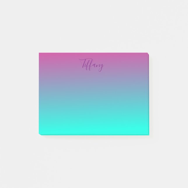 Chic ombre post-it notes (Front)