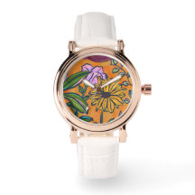 Chic Orange Botanical Floral