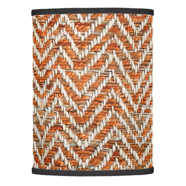 Chic orange chevron pattern lamp shade (Front)