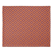 Chic Orange Grape Purple Abstract Flower 