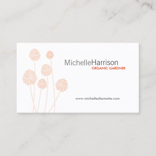 Customizable STRANGE FLOWERS Business Card