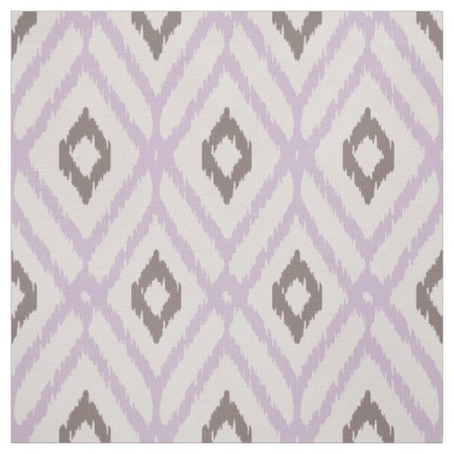 Chic orchid purple ikat tribal diamond pattern fabric
