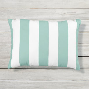 CHIC OUTDOOR PILLOW_PRETTY 415 SEAFOAM STRIPES PILLOW