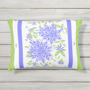 CHIC OUTDOOR PILLOW_PRETTY PERIWINKLE FLORAL PILLOW