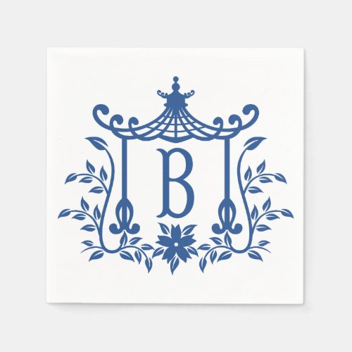 Chic Pagoda Monogram B Napkins