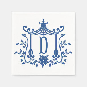 Chic Pagoda Monogram D Napkins