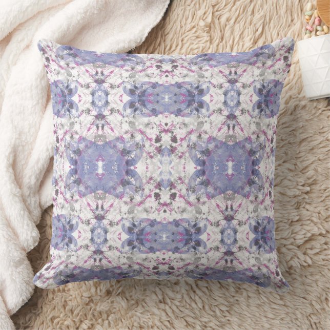 Chic Paint Splash Pattern Throw Pillow (Blanket)