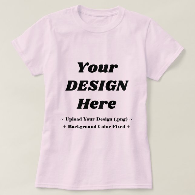 Chic Pale Pink Tee for a Light and Graceful Statem (Design Front)