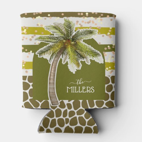 Chic Palm Tree Can Cooler