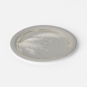 Chic Pampas Grass Paper Plates