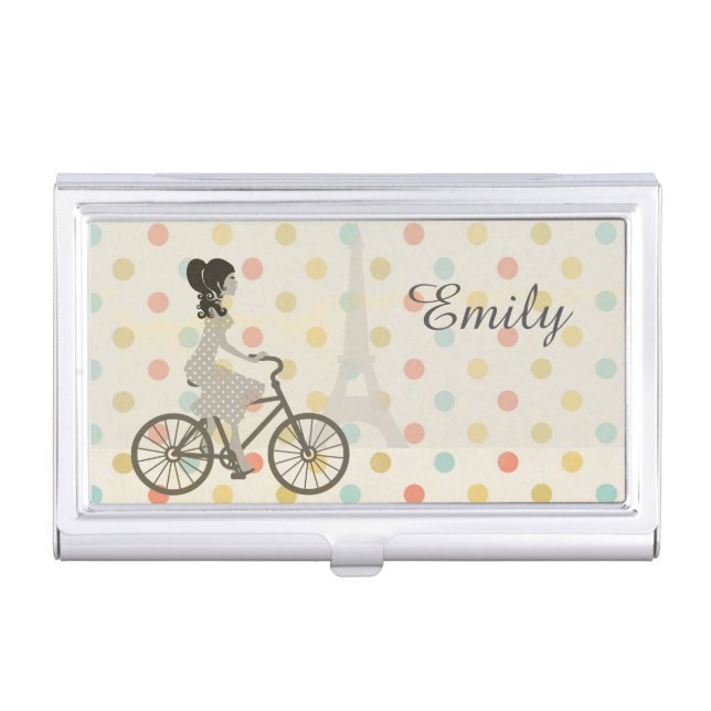 Chic Paris Business Card Holder (Front)